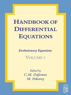 cover image of Handbook of Differential Equations: Evolutionary Equations, Volume 5